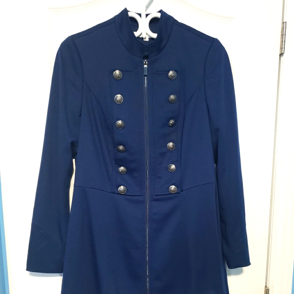 Cleo Navy Blue Military Jacket
